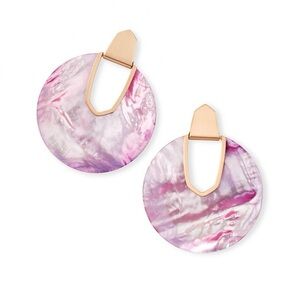 Kendra Scott Diane Earrings in Rose Gold and Lilac Mother of Pearl